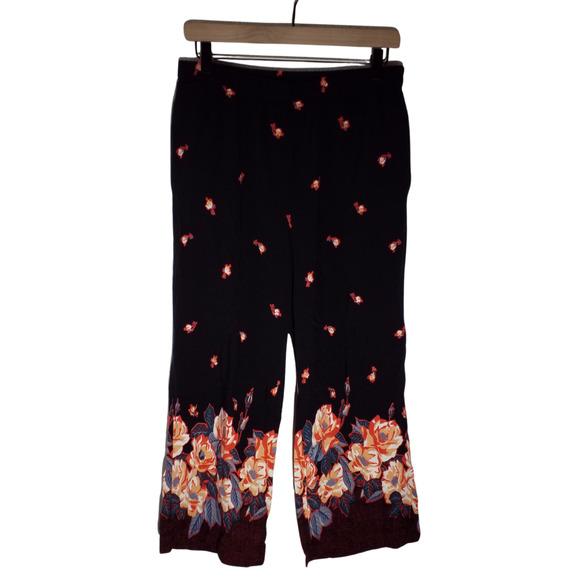 Ett:twa Anthropologie Women’s Pants Cropped Pockets Wide Leg Pull On Size XS - Picture 1 of 8